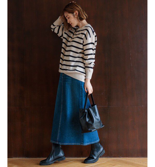 23区「【Oggi2月号掲載/洗える】ピュアカシミヤ クルーネック ニット」|ニット・セーター|