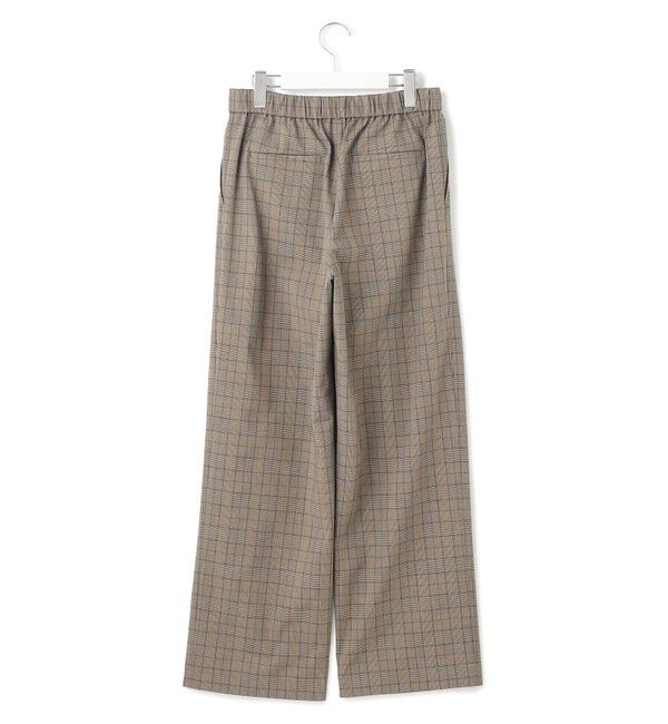 23区「【洗える】ドライ2WAYストレッチ チェック ワイド パンツ」|その他|