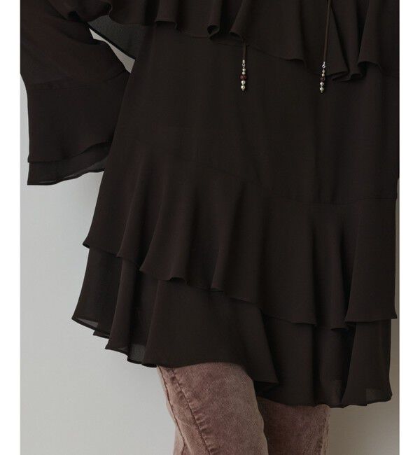 GRACE CONTINENTAL「シフォンフリルブラウス」|シャツ・ブラウス|