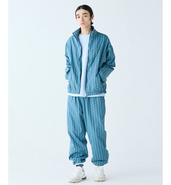 LACOSTE「モノグラムジャカード撥水トラックパンツ」|その他|