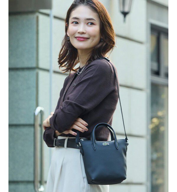 LACOSTE「『L.12.12』CONCEPT 2WAYミニトート」|トートバッグ|ブラック