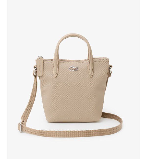 LACOSTE「『L.12.12』CONCEPT 2WAYミニトート」|トートバッグ|サンドベージュ