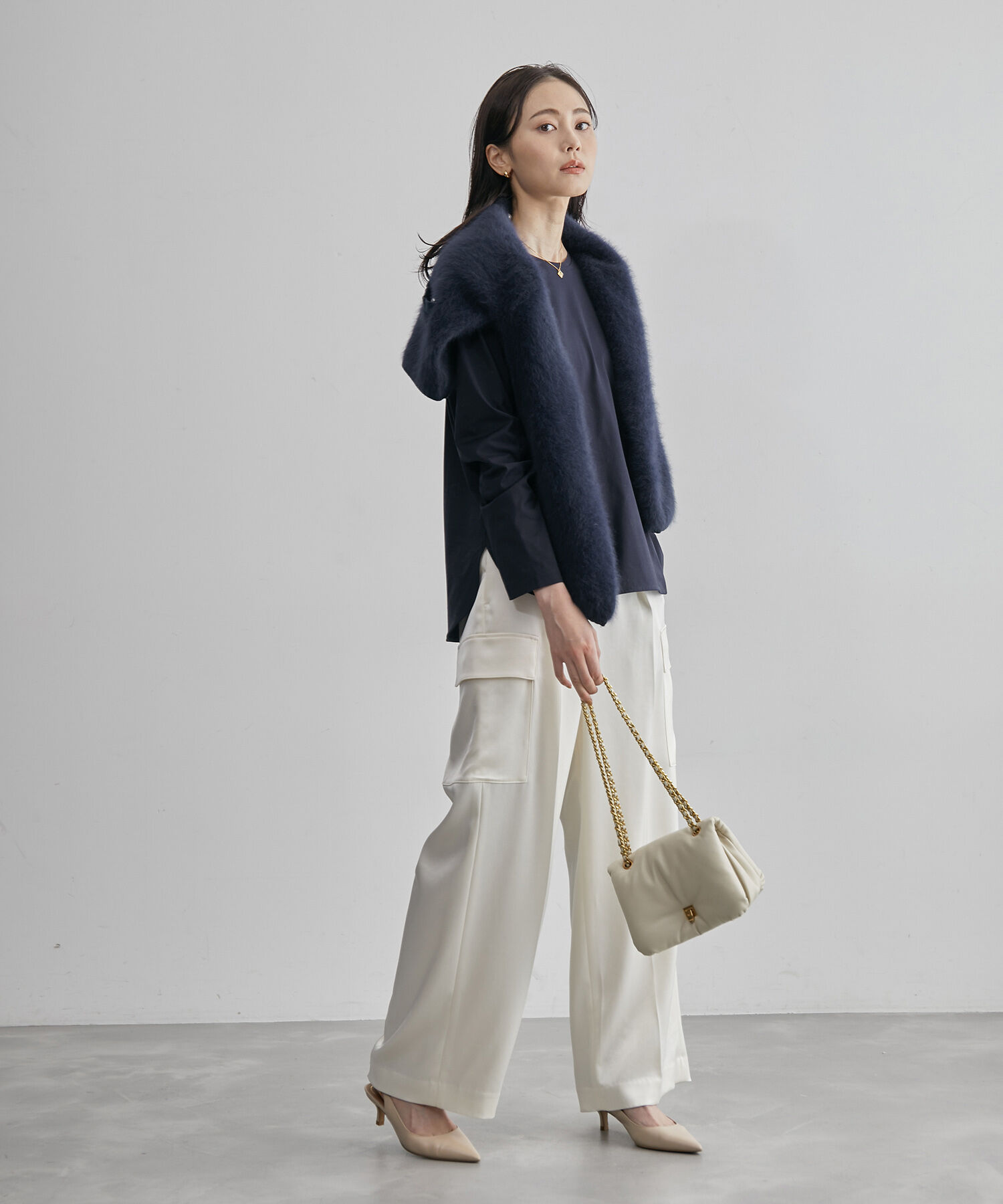 ROPE「ベーシックラウンドカットソー」|Tシャツ・カットソー|