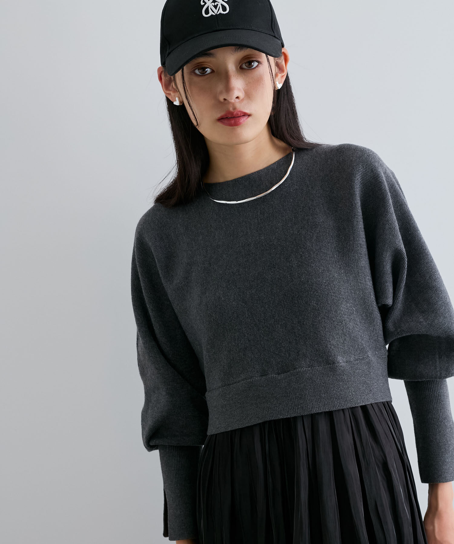 VIS「【洗える】ドルマンドッキングワンピース」|ワンピース|