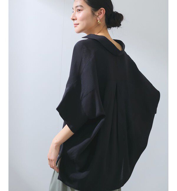 VIS「【WEB限定】バックシャンスキッパーブラウス」|シャツ・ブラウス|