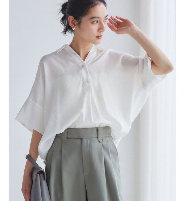 VIS「【WEB限定】バックシャンスキッパーブラウス」|シャツ・ブラウス|