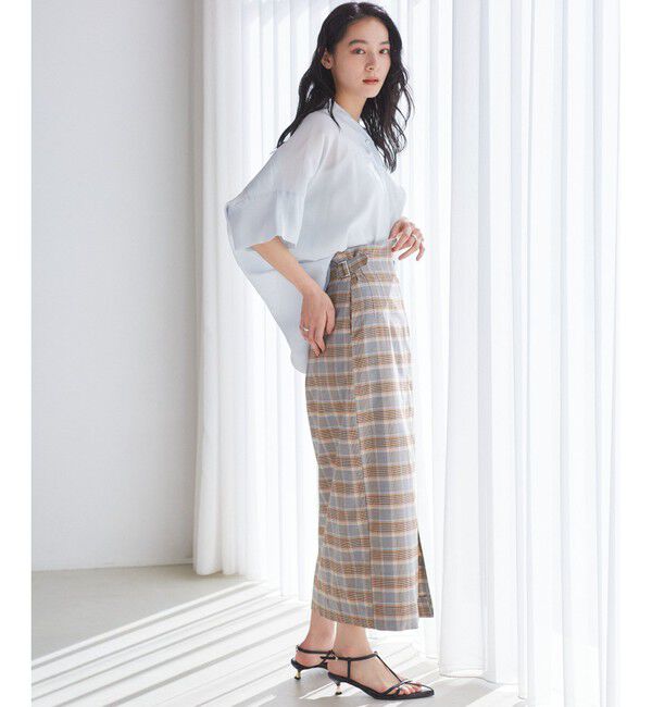 VIS「【WEB限定】バックシャンスキッパーブラウス」|シャツ・ブラウス|