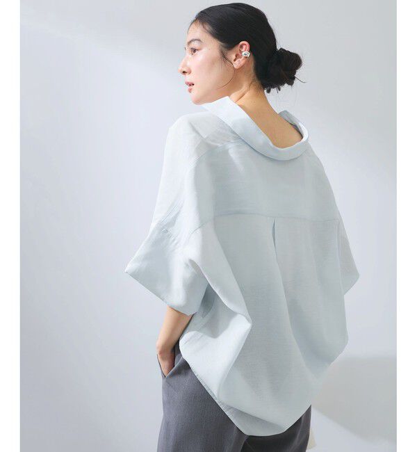 VIS「【WEB限定】バックシャンスキッパーブラウス」|シャツ・ブラウス|