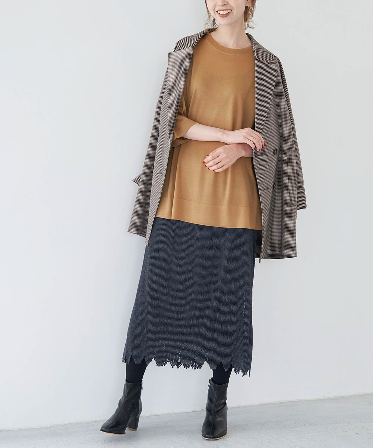 Rope&rsquo;Picnic「【emur】ウールTニットプルオーバー」|ニット・セーター|