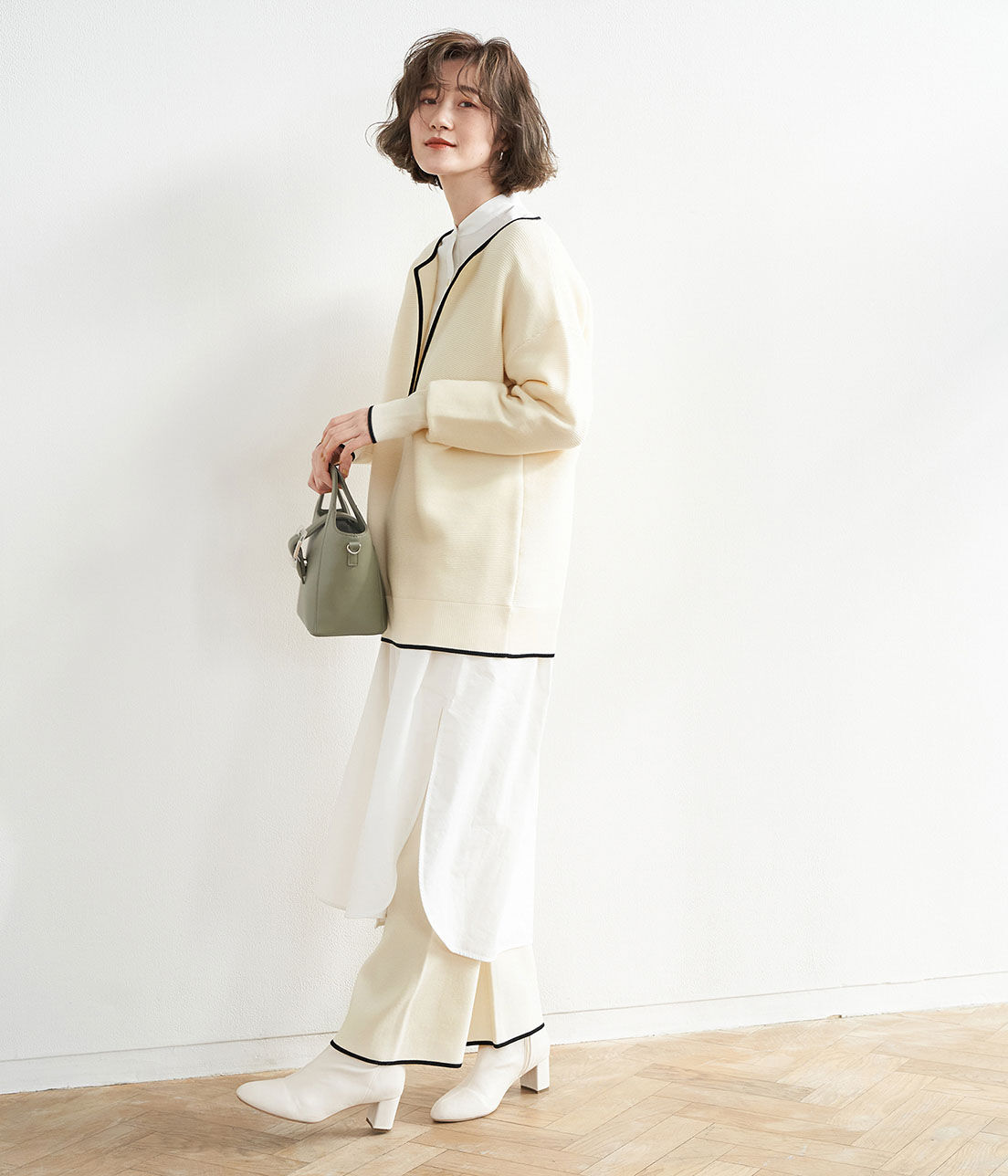 Rope&rsquo;Picnic「【セットアップ対応】配色ライン入りニットパンツ」|その他|