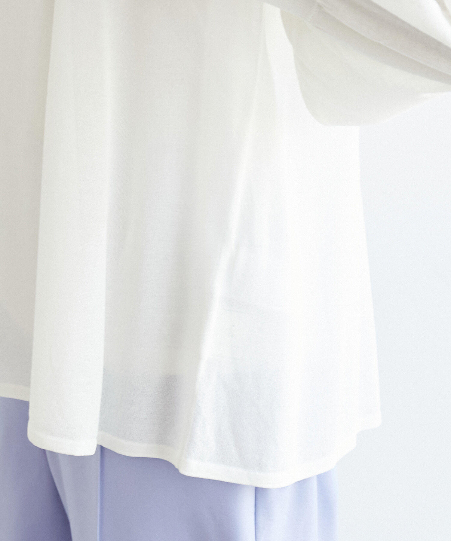 Rope&rsquo;Picnic「洗濯機OK/ボリュームスリーブシアープルオーバー」|ニット・セーター|