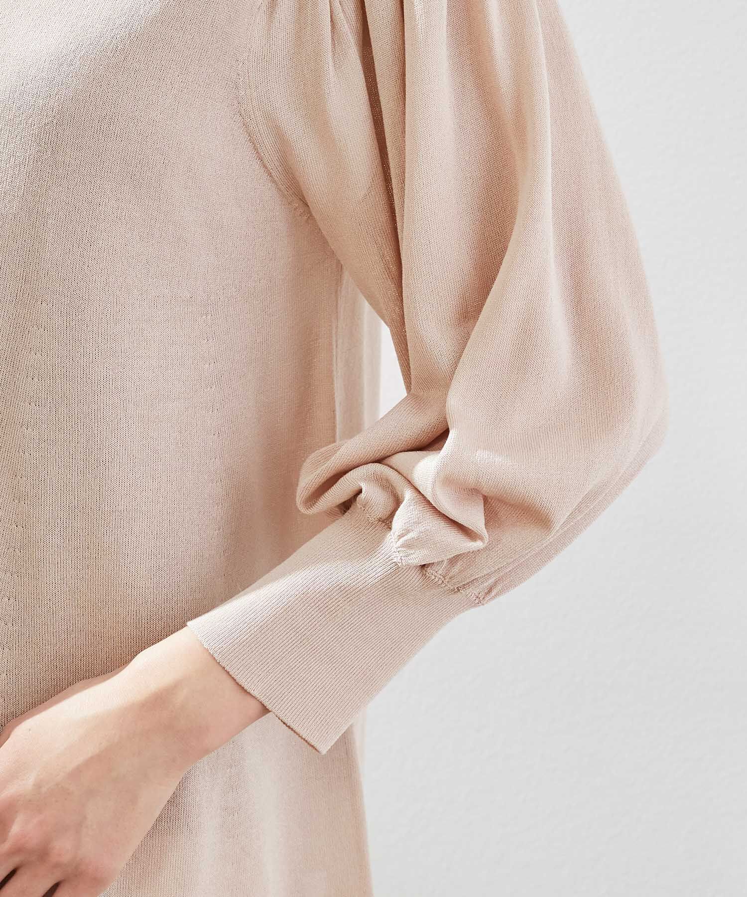 Rope&rsquo;Picnic「洗濯機OK/ボリュームスリーブシアープルオーバー」|ニット・セーター|