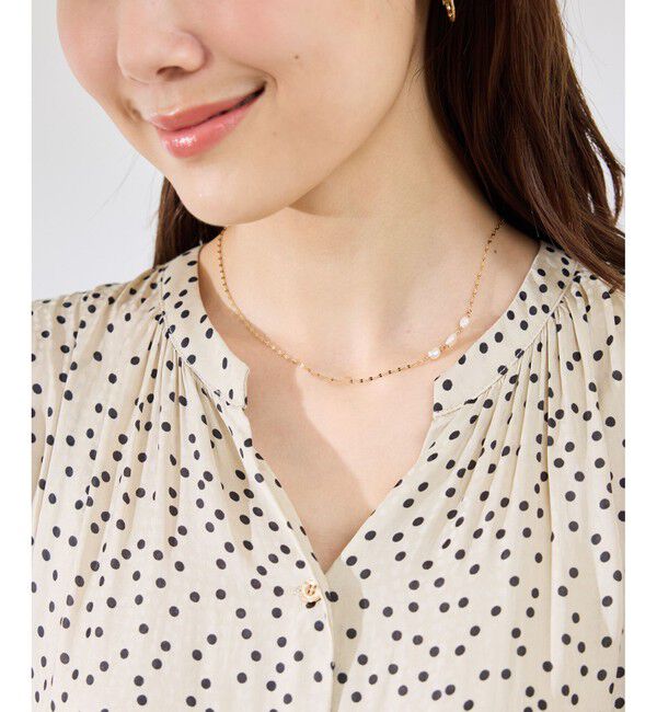 ROPE PICNIC PASSAGE「淡水パールマグネットプチペンダント」|ネックレス|