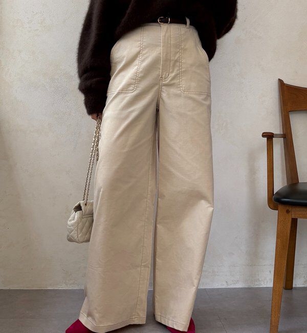  「【WEB限定】コーデュロイパンツ」|チノ|オフホワイト