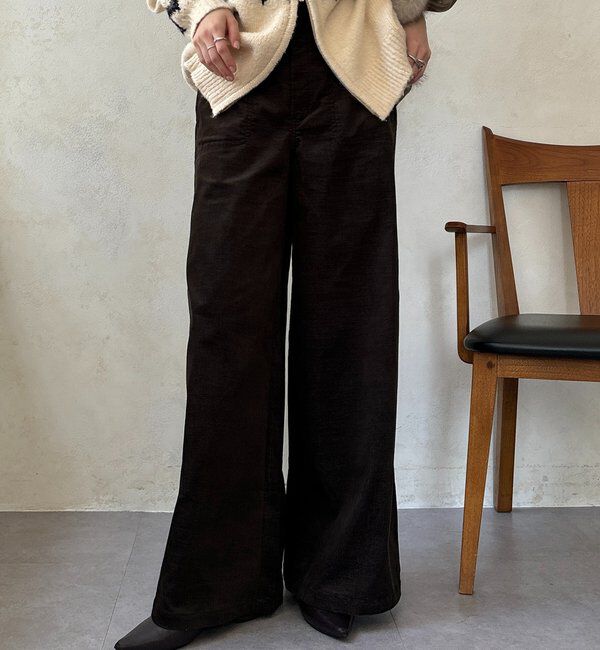  「【WEB限定】コーデュロイパンツ」|チノ|ブラウン