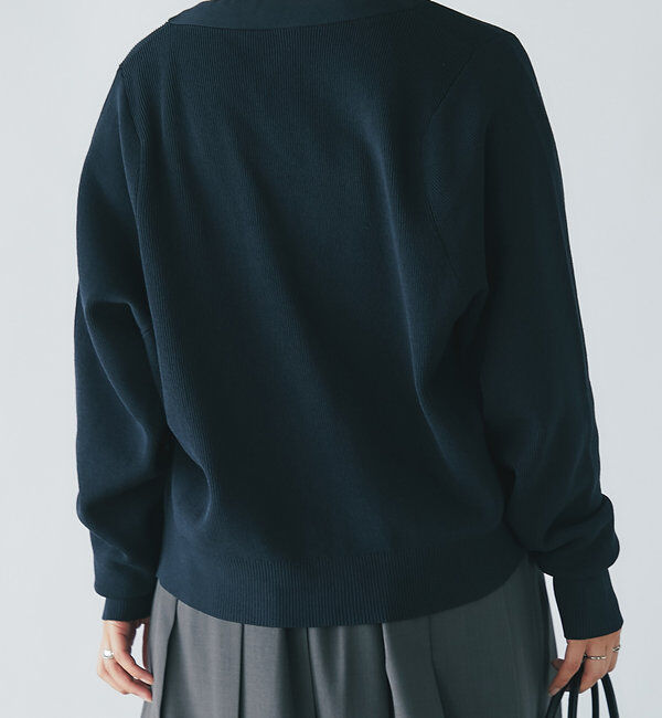  「《オンオフ兼用・さらさら生地》コクーンカーディガン」|ニット・セーター|