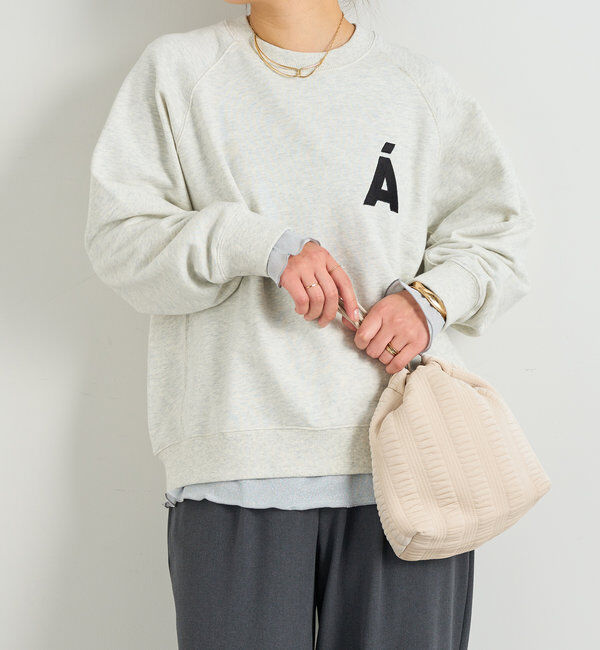  「ロゴ刺繍裏毛スウェット」|Tシャツ・カットソー|