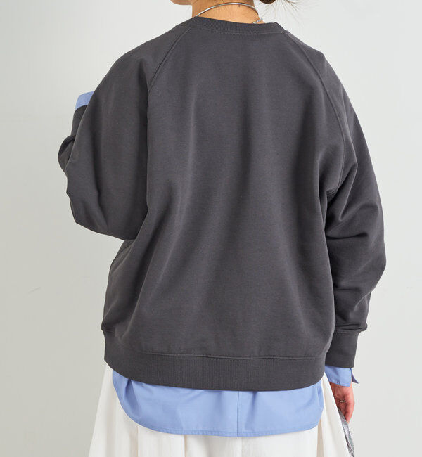  「ロゴ刺繍裏毛スウェット」|Tシャツ・カットソー|