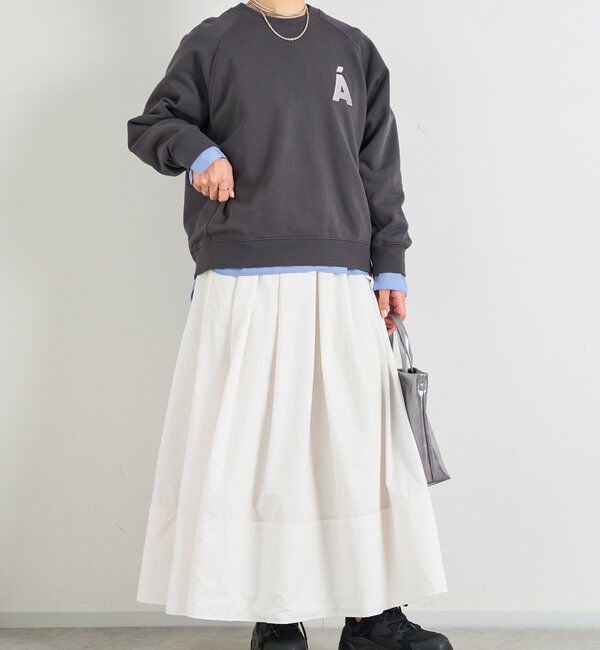  「ロゴ刺繍裏毛スウェット」|Tシャツ・カットソー|