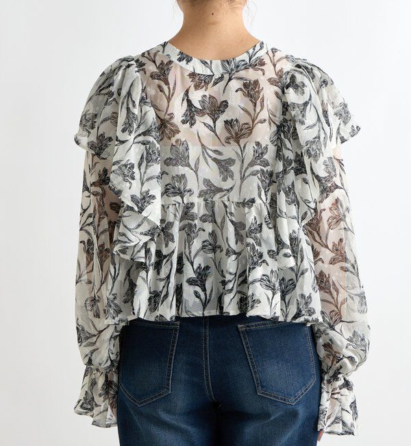  「《フェミニンムード漂う》フラワードビーブラウス」|シャツ・ブラウス|