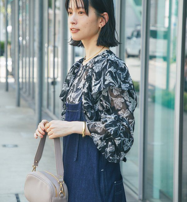  「《フェミニンムード漂う》フラワードビーブラウス」|シャツ・ブラウス|