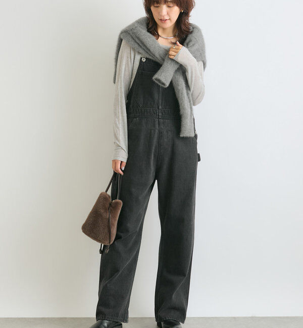  「【MONN.:. (モン)】オーバーオール」|その他|ブラック