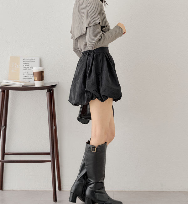  「フリルデザインクルーニット」|ニット・セーター|