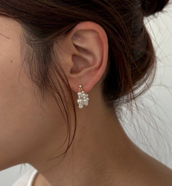  「〈GOLDY/ゴールディ〉ツブパールピアス」|リング|