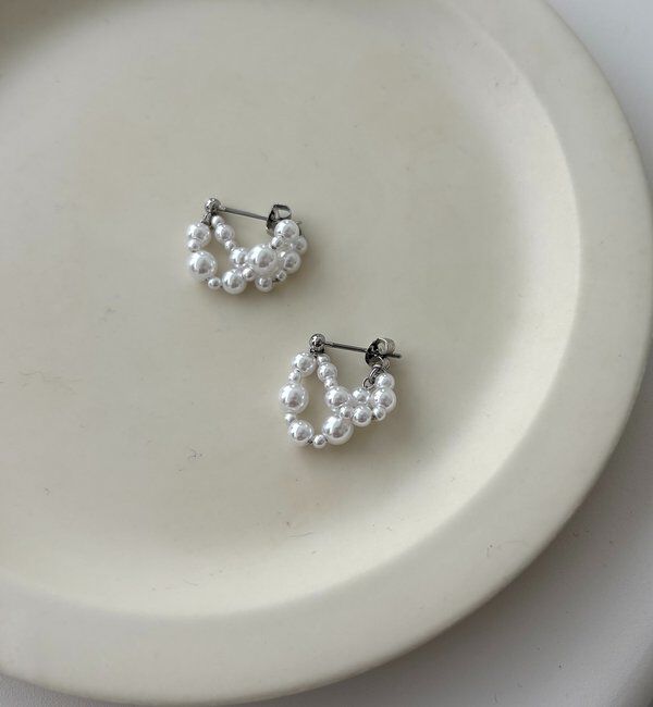  「〈GOLDY/ゴールディ〉ツブパールピアス」|リング|シルバー