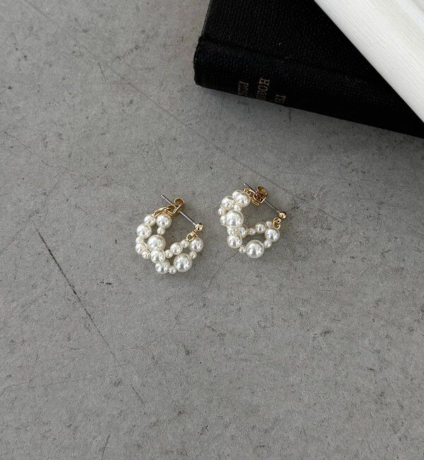  「〈GOLDY/ゴールディ〉ツブパールピアス」|リング|