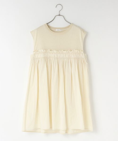 LOWRYS FARM「ピグメントキリカエＳＳ」|Tシャツ・カットソー|オフ