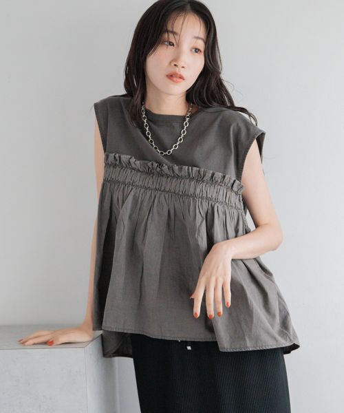 LOWRYS FARM「ピグメントキリカエＳＳ」|Tシャツ・カットソー|