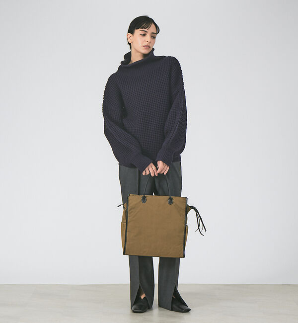 collex「ワッフルタートルニットプルオーバー」|ニット・セーター|