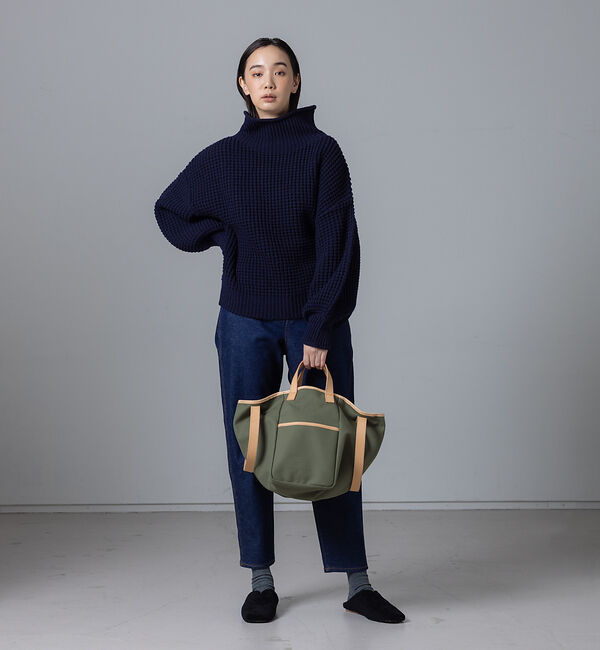 collex「ワッフルタートルニットプルオーバー」|ニット・セーター|