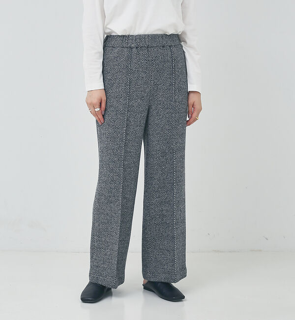 collex「ジャガードヘリンボーンセミワイドパンツ」|その他|