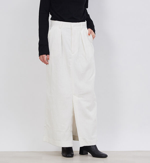 Rouge vif「【CURRENTAGE】コーデュロイスカート」|スカート|ホワイト