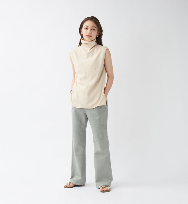 qualite「【e&times;qualite】製品染ストレートパンツ」|デニム|