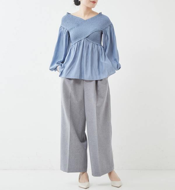 TIARA「センタープレスワイドパンツ」|その他|