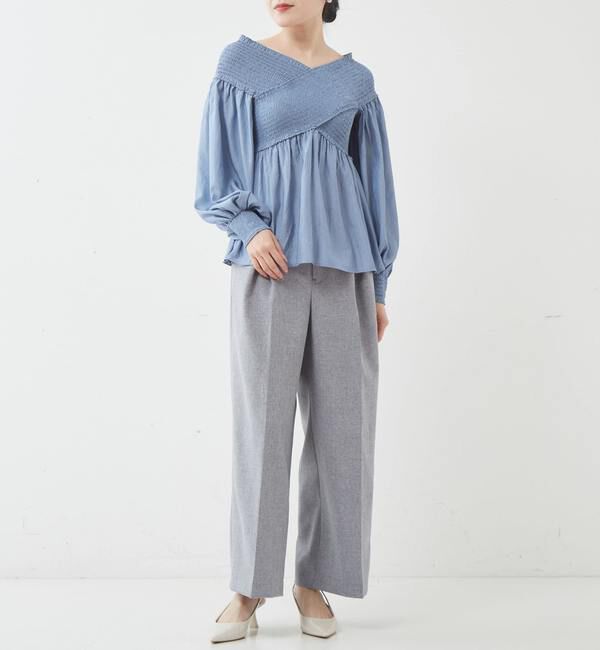 TIARA「センタープレスワイドパンツ」|その他|