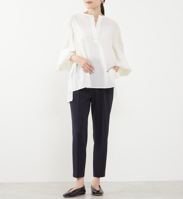 Liesse「パフスリーブスキッパーブラウス」|シャツ・ブラウス|