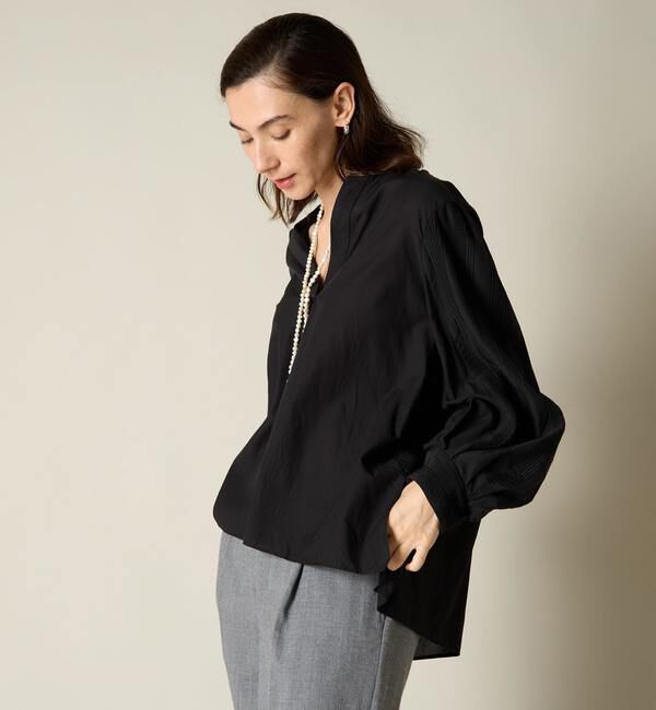 Liesse「パフスリーブスキッパーブラウス」|シャツ・ブラウス|