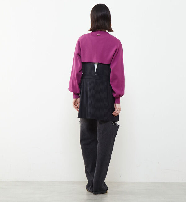 Soffitto「短丈レイヤードニット」|ニット・セーター|