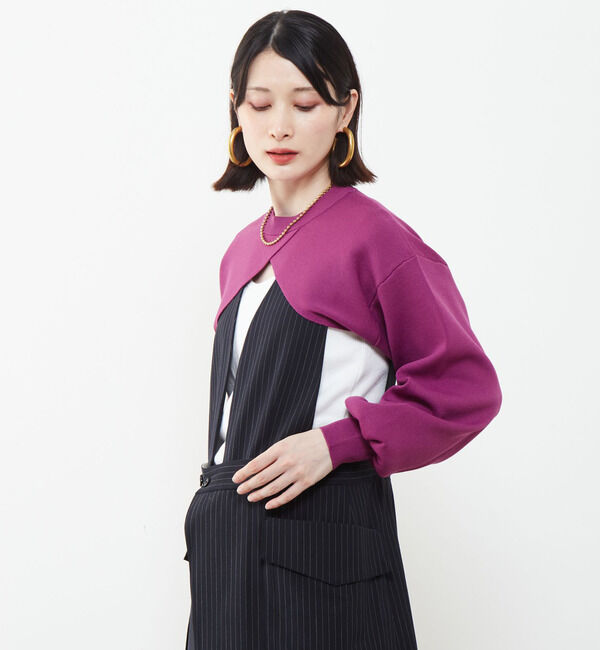 Soffitto「短丈レイヤードニット」|ニット・セーター|