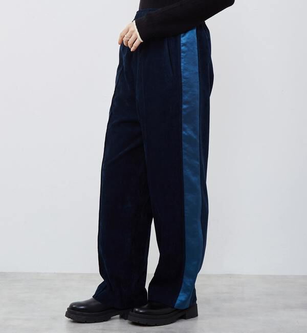 Soffitto「【Soffitto x KojiKojiコラボ】サテン側章ベロアリラックスパンツ」|その他|