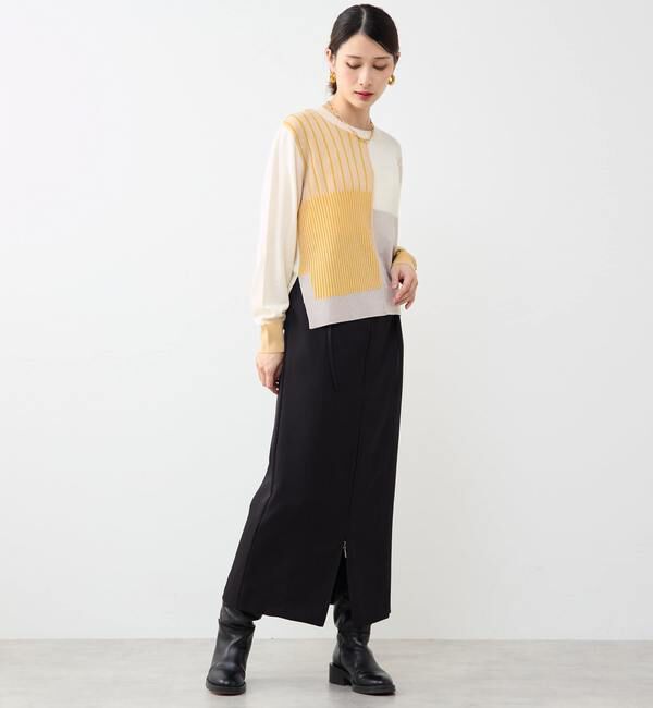 Soffitto「ブロック配色プルオーバーニット」|ニット・セーター|