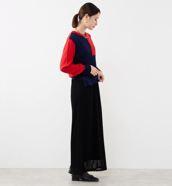 Soffitto「ブロック配色プルオーバーニット」|ニット・セーター|