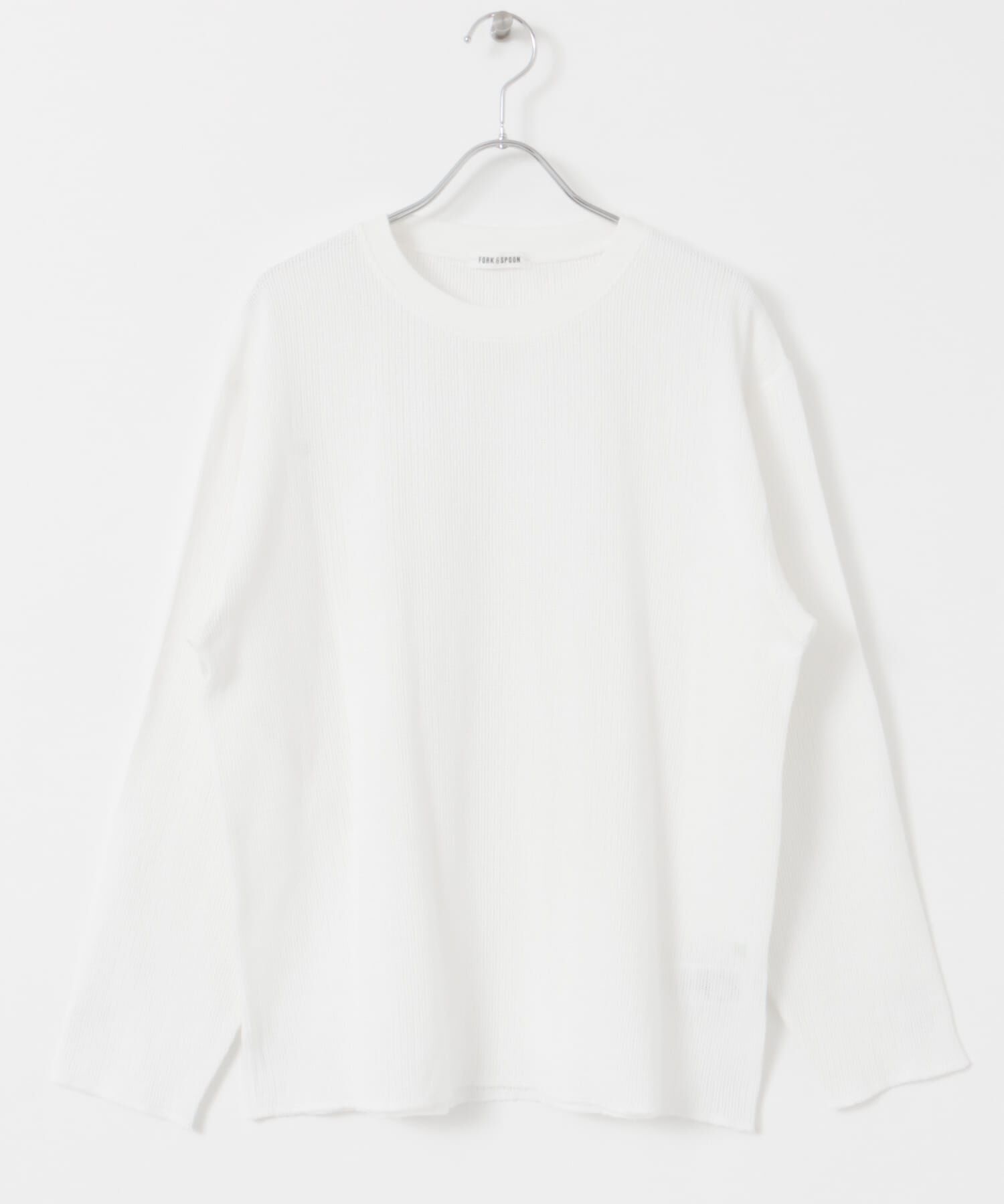 URBAN RESEARCH DOORS「FORK&SPOON　メッシュロングスリーブプルオーバー」|Tシャツ・カットソー|