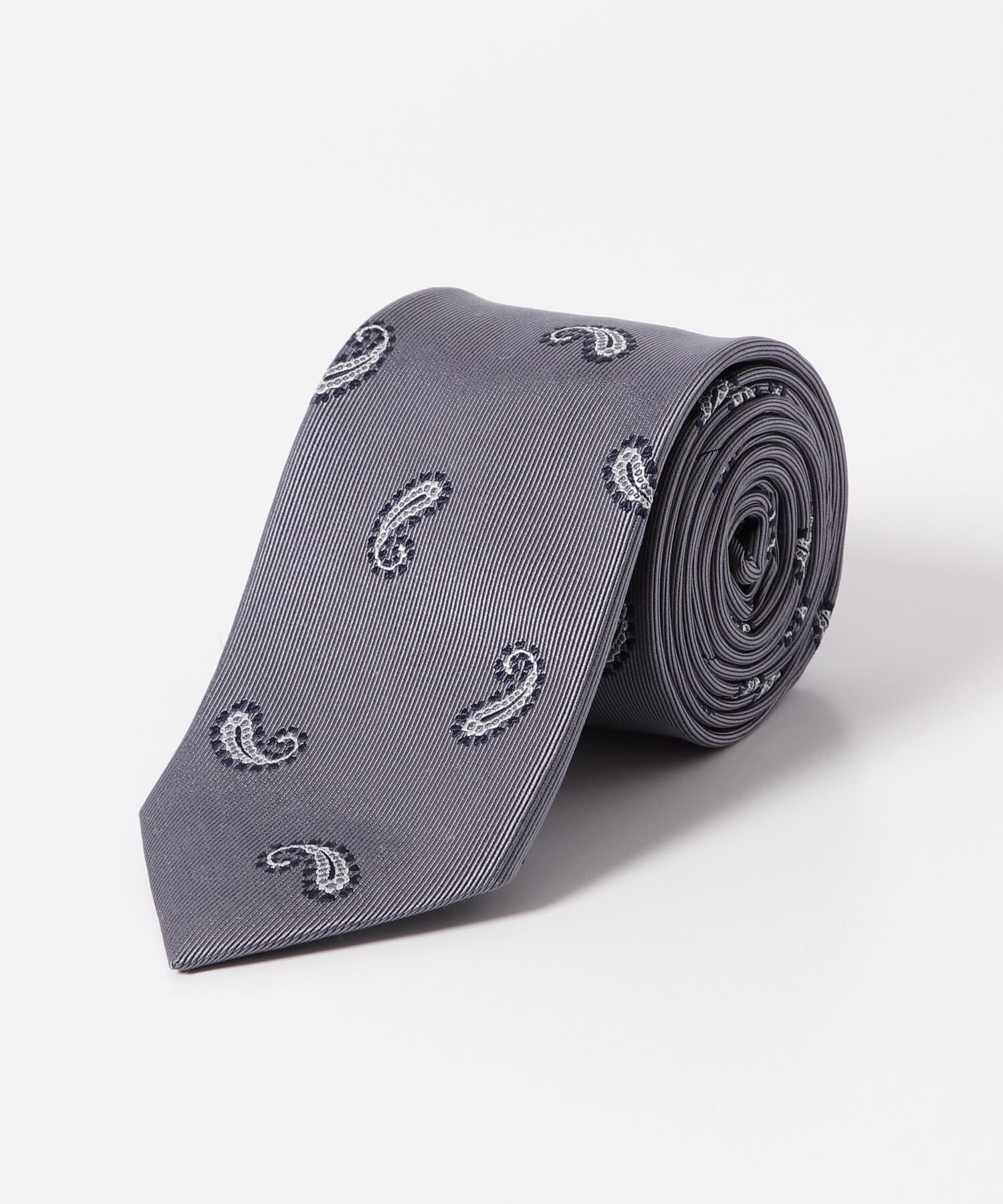 URBAN RESEARCH DOORS「LIFE STYLE TAILOR　25SS国内タイペイズリー1」|ネクタイ・蝶ネクタイ|グレー