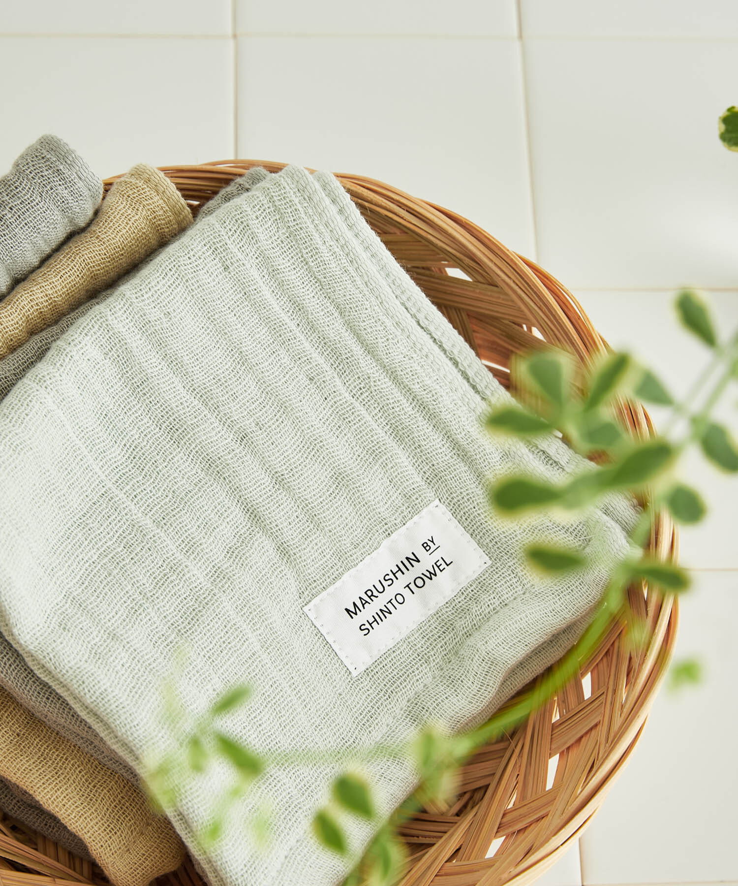 URBAN RESEARCH DOORS「『WEB限定』MARUSHIN by SHINTO TOWEL　ランダムガーゼ ハンドタオル 2枚セット」|タオル|