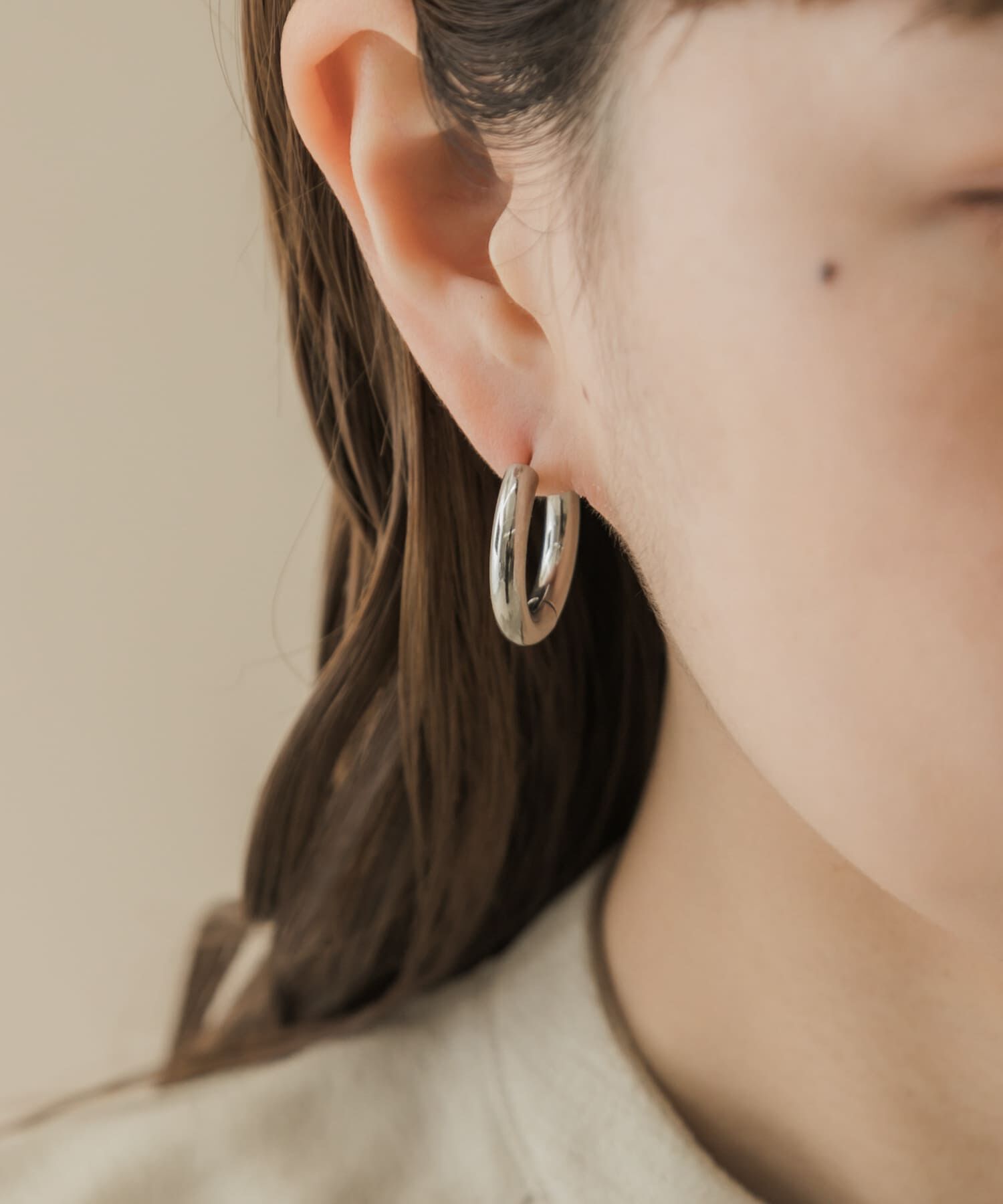 SMELLY「サージカルステンレスワイドフープピアス」|ピアス|